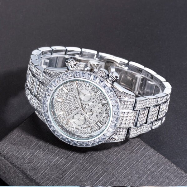 Luxury Iced Waterproof Quartz Unisex Watch - Image 32