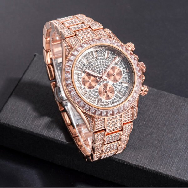 Luxury Iced Waterproof Quartz Unisex Watch - Image 28