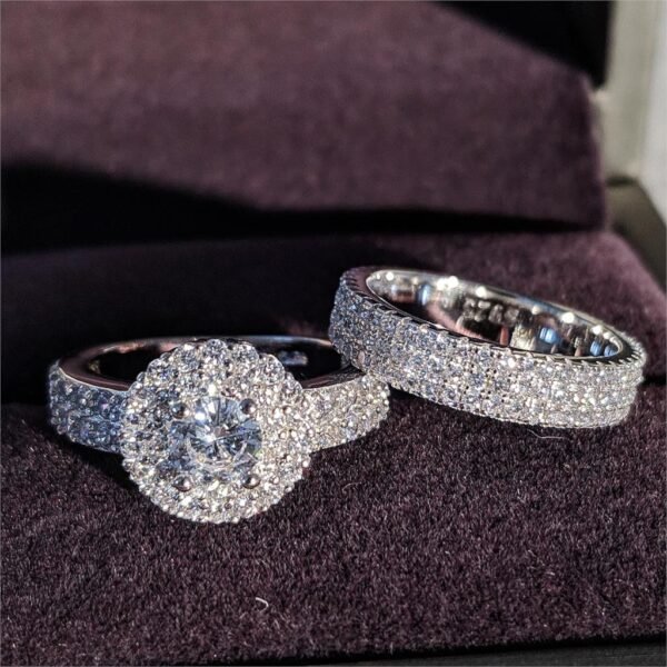 TrophyWife Collection | 3 In 1 Engagement Ring Set - Image 6