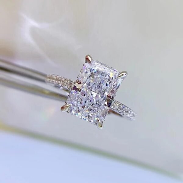 CZ Radiant Cut  Engagement Ring - Image 2