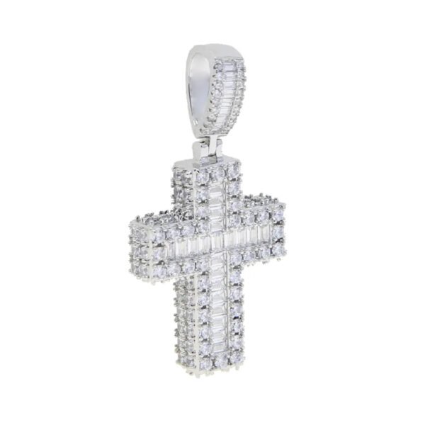 Iced Out Cross Pendant Necklace - Image 6