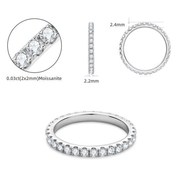 Full Lab-Diamond Eternity Wedding Band - Image 4