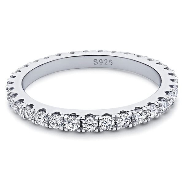 Full Lab-Diamond Eternity Wedding Band - Image 8