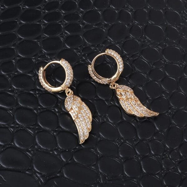 Iced Out Hoop Earrings Hypoallergenic - Image 28