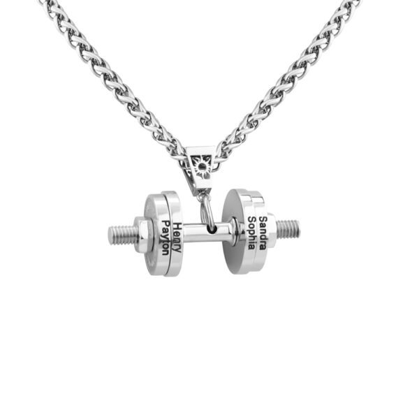 Custom Names Dumbbell Necklace - Image 20