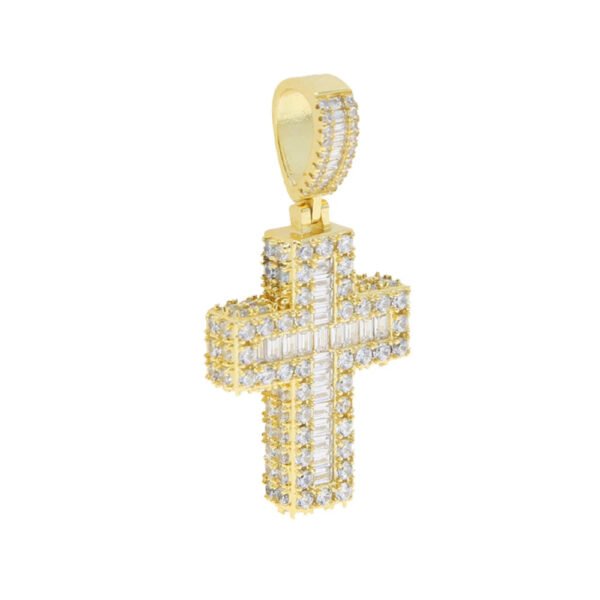 Iced Out Cross Pendant Necklace - Image 5