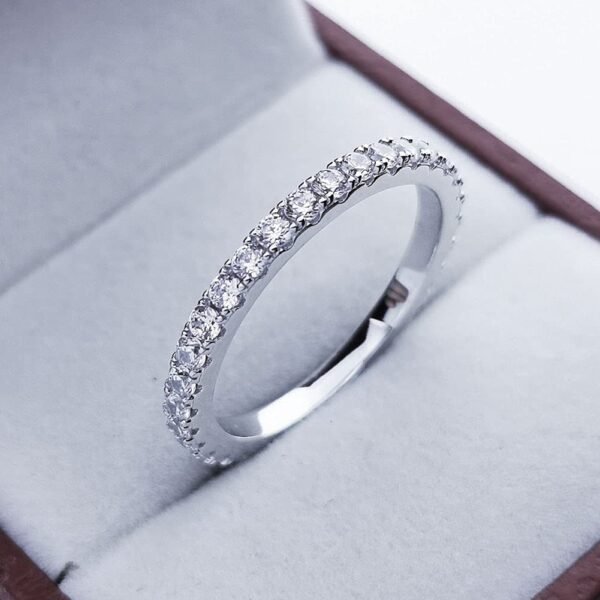 Full Lab-Diamond Eternity Wedding Band - Image 7