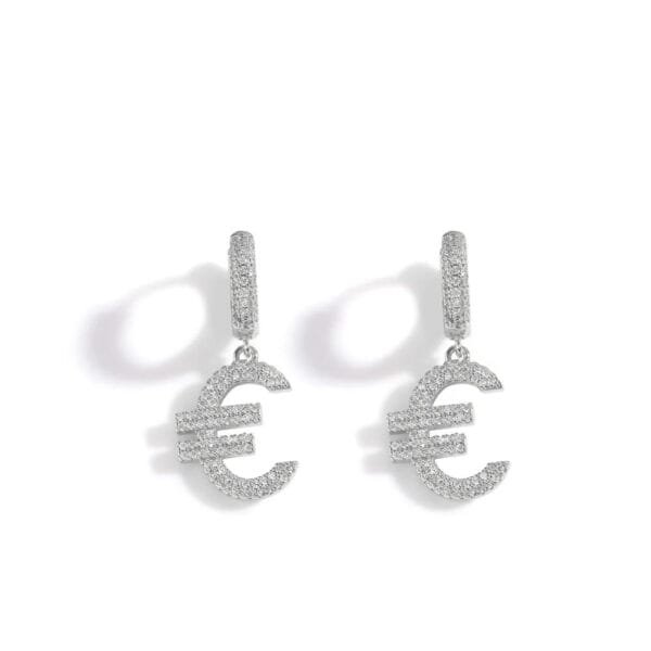 Iced Out Hoop Earrings Hypoallergenic - Image 48