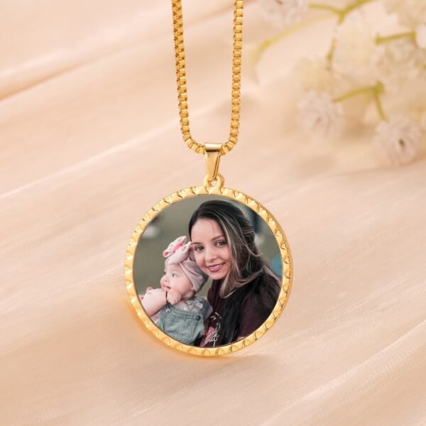 Custom Photo Family Tree Names Necklace