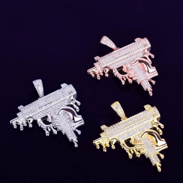 Gun Shape Pendant Necklace - Image 4