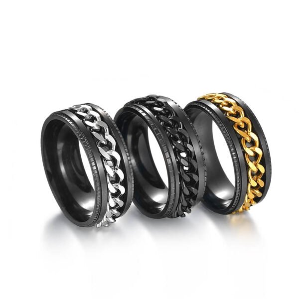 Spinning Chain Ring for Men - Image 21