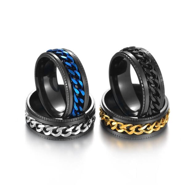 Spinning Chain Ring for Men - Image 24