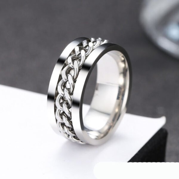 Spinning Chain Ring for Men - Image 12