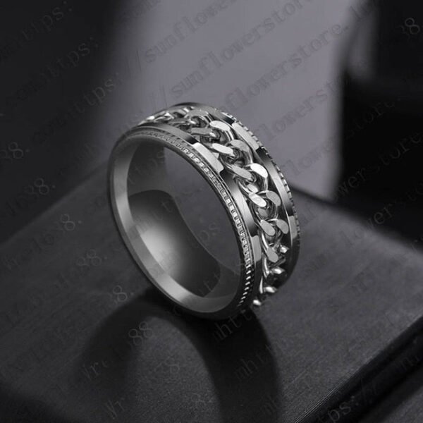 Spinning Chain Ring for Men - Image 8