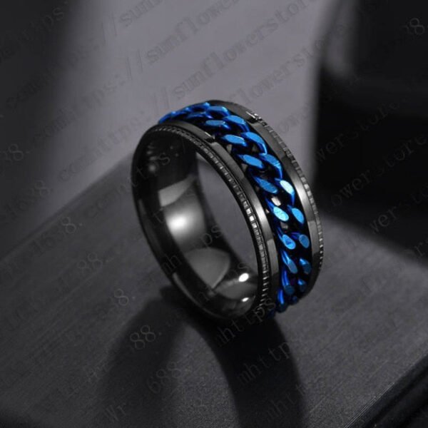 Spinning Chain Ring for Men - Image 9