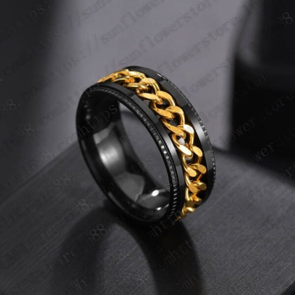 Spinning Chain Ring for Men - Image 3