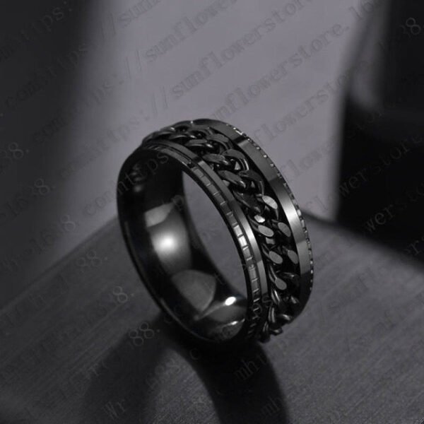 Spinning Chain Ring for Men - Image 4