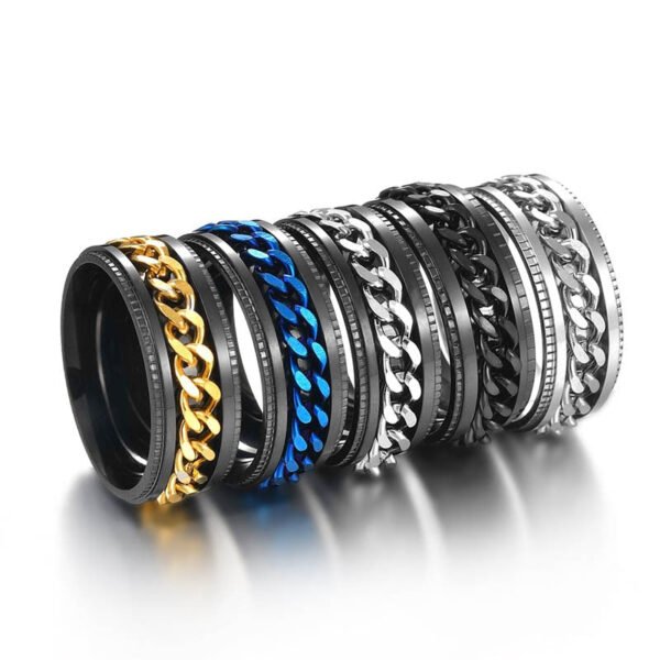 Spinning Chain Ring for Men - Image 17