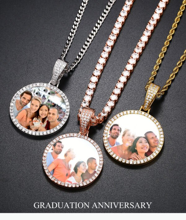 Royal Medallion Custom Photo Pendant Necklace - Image 9