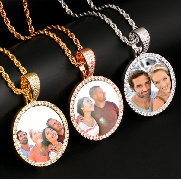 Royal Medallion Custom Photo Pendant Necklace - Image 12