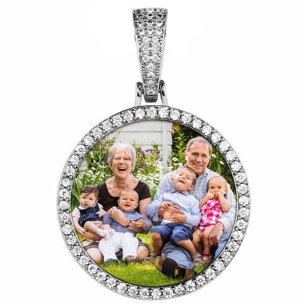 Royal Medallion Custom Photo Pendant Necklace - Image 15