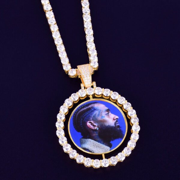 Spinning & Double-Sided Pendant Medallions Custom Photo Necklaces - Image 8