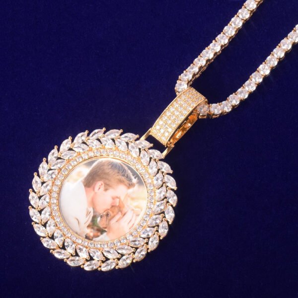 Royal Wreath Custom Photo Pendant Necklaces - Image 9