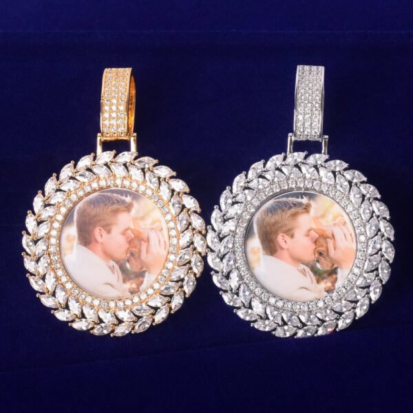 Royal Wreath Custom Photo Pendant Necklaces - Image 3