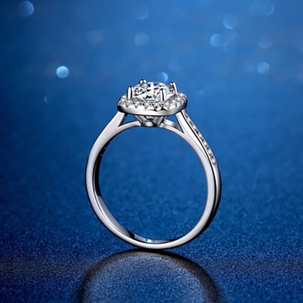 Eternity Moissanite Wedding Ring - Image 3