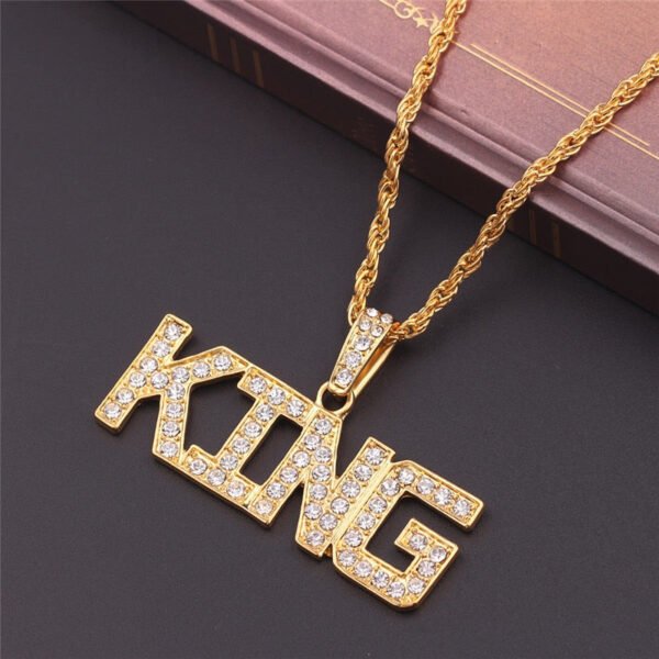 King & Queen Pendant Necklace