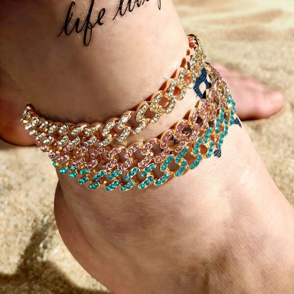 Gold Silver Cuban Anklets - Image 13