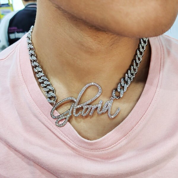 UNISEX Custom Name Cuban Links Necklaces - Image 2