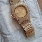 Iced Out Watch, Cuban Chain & Link Bracelet Set photo review